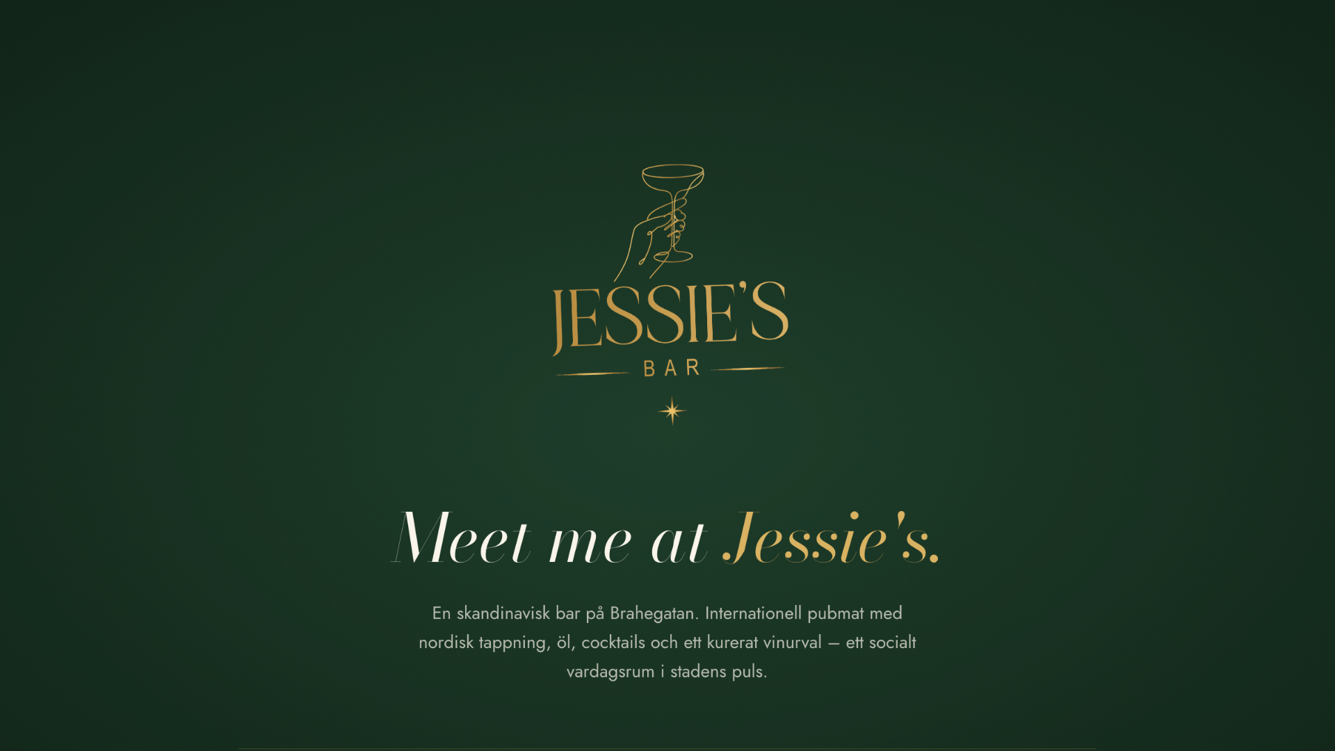 Jessie's Bar opens in Östermalm. With all of Vendion.